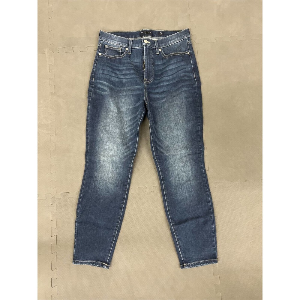 Lucky Brand Bridgette Skinny High Rise Dark Denim Jeans 8 / 29 Ankle FS Charity